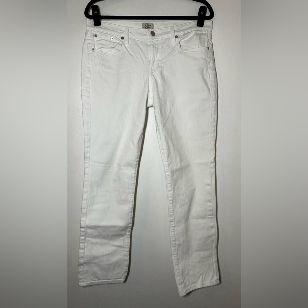 J.Crew White Slim Broken In Boyfriend Size 29